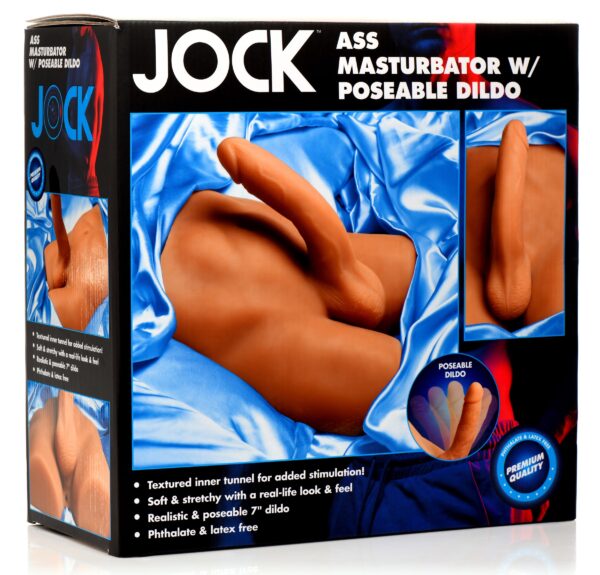 JOCK Male Ass Masturbator with Posable Dildo-3