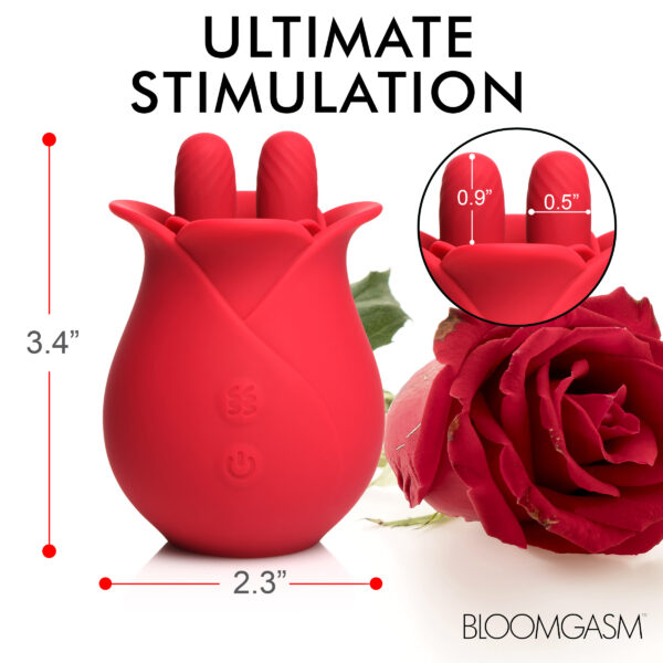 10X Fondle Massaging Rose Silicone Clit Stimulators-2