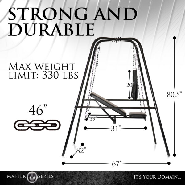 Throne Adjustable Sex Swing with Stand-4