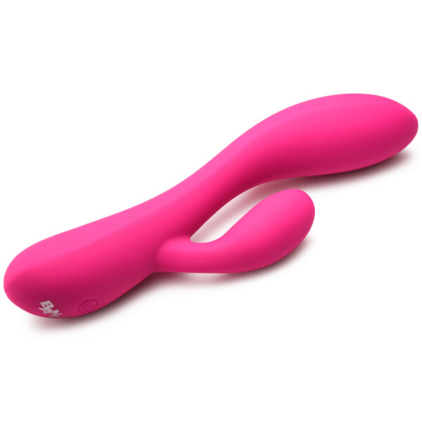 10X Flexible Silicone Rabbit Vibrator - Pink-2