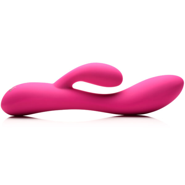 10X Flexible Silicone Rabbit Vibrator - Pink-8