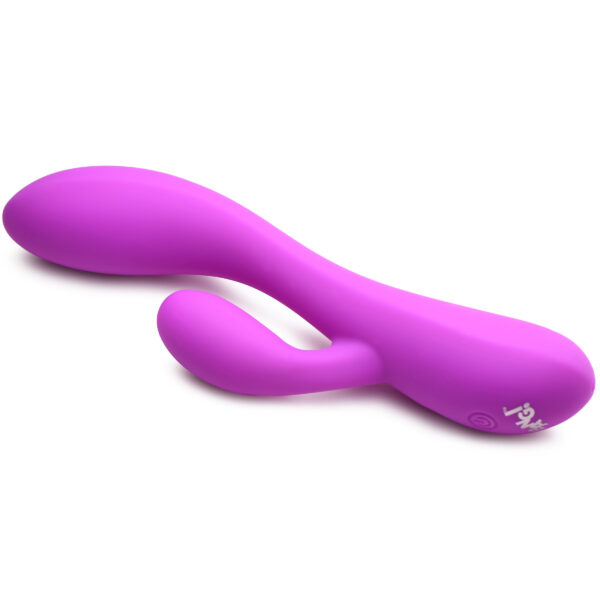 10X Flexible Silicone Rabbit Vibrator - Purple-6