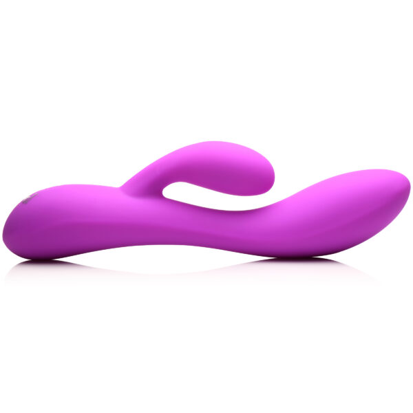 10X Flexible Silicone Rabbit Vibrator - Purple-2