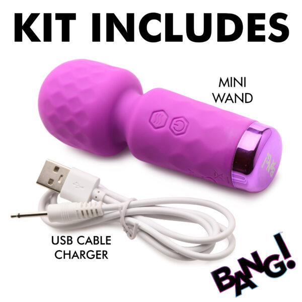 10X Mini Silicone Wand - Purple-10