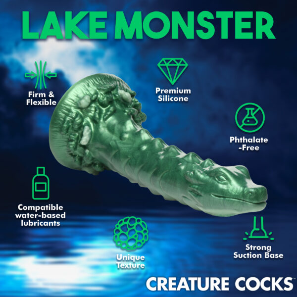 Cockness Monster Lake Creature Silicone Dildo-8