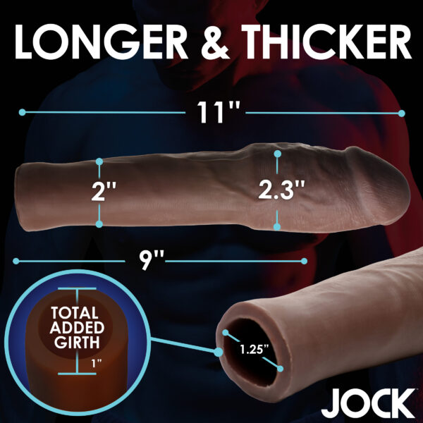 Extra Thick 2 Inch Penis Extension - Dark-9