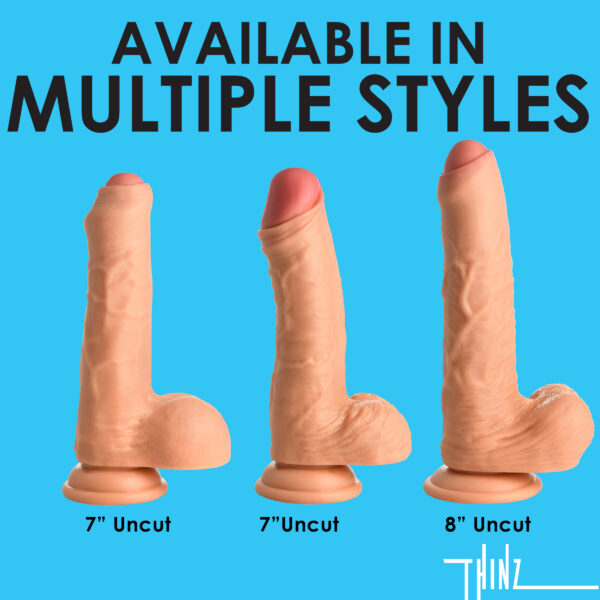 8 Inch uncut Dildo with Balls-4