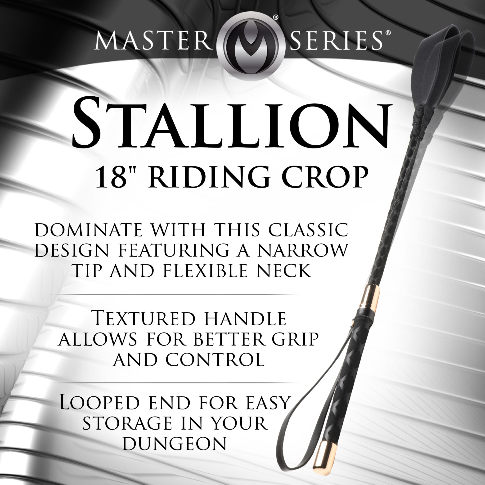 Stallion Riding Crop – 18 Inch