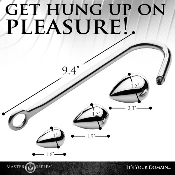 Anal Hook Trainer with 3 Plugs-8