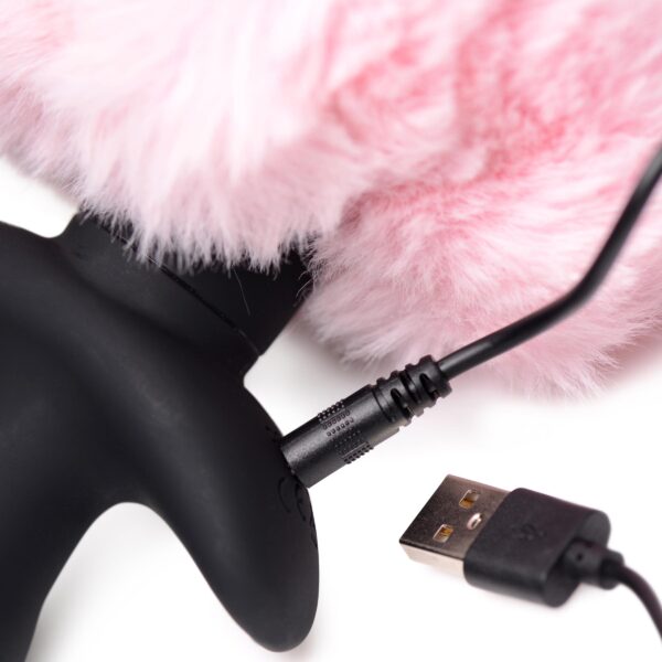 Remote Control Wagging Bunny Tail Anal Plug-3