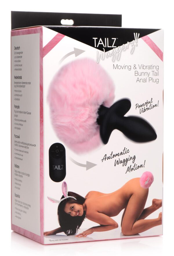 Remote Control Wagging Bunny Tail Anal Plug-10