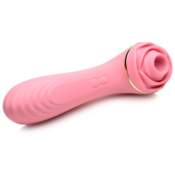 Passion Petals 10X Silicone Suction Rose Vibrator - Pink-4