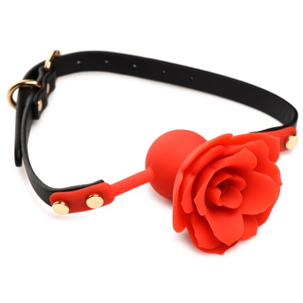 Blossom Silicone Breathable Rose Gag-3