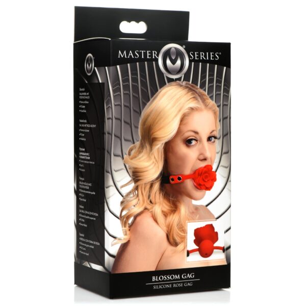 Blossom Silicone Breathable Rose Gag-5