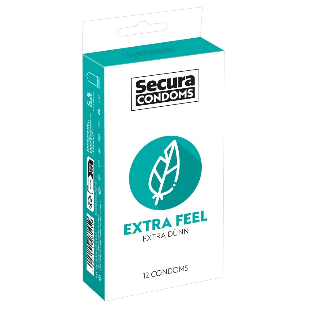 Secura Condoms 12 Pack Extra Feel-6