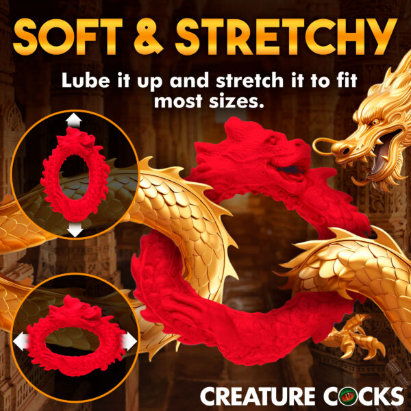 Rise of the Dragon Silicone Cock Ring-9