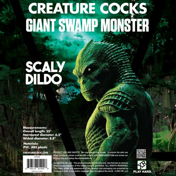 Scaly Swamp Monster 3 Foot Giant Dildo-2