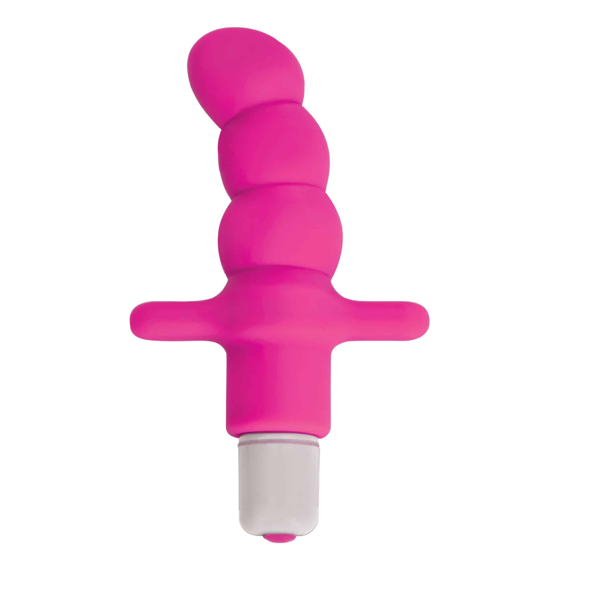 Desire Silicone Vibrating Anal Probe- Pink-7