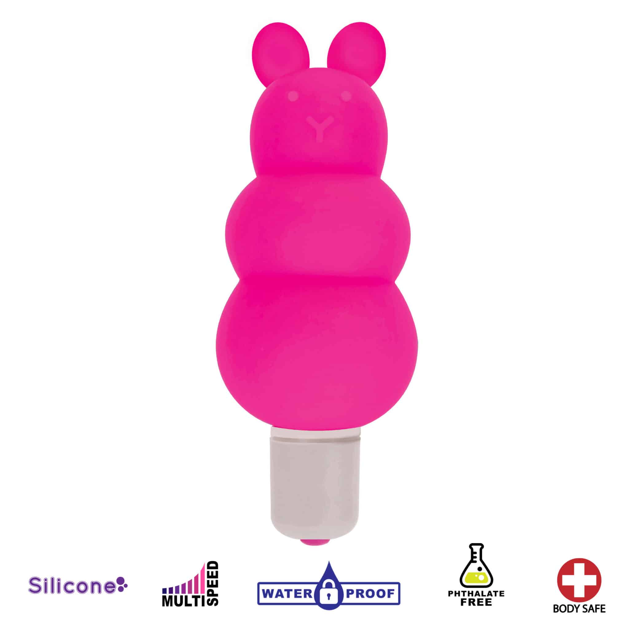 Excite Silicone Ripple Bullet Vibe- Pink
