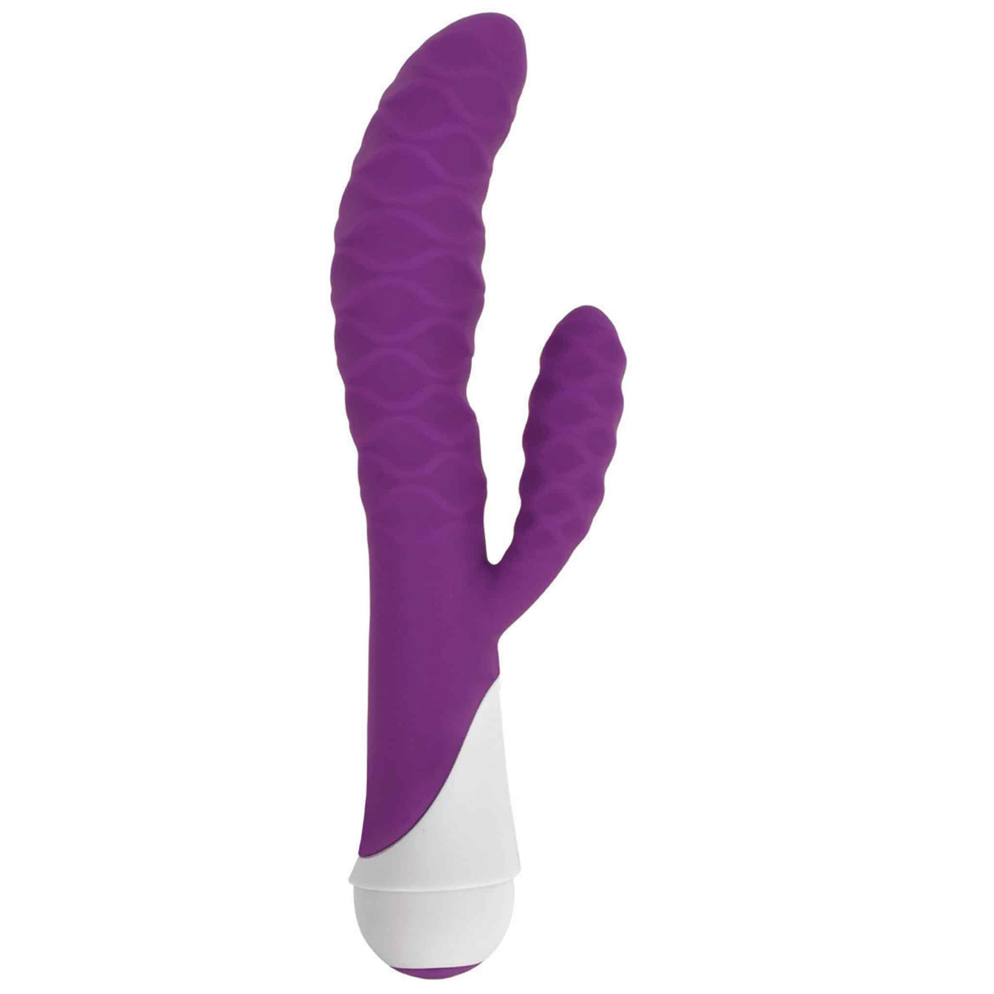 Ivy 20x Wavy Silicone Rabbit Vibe- Purple-3