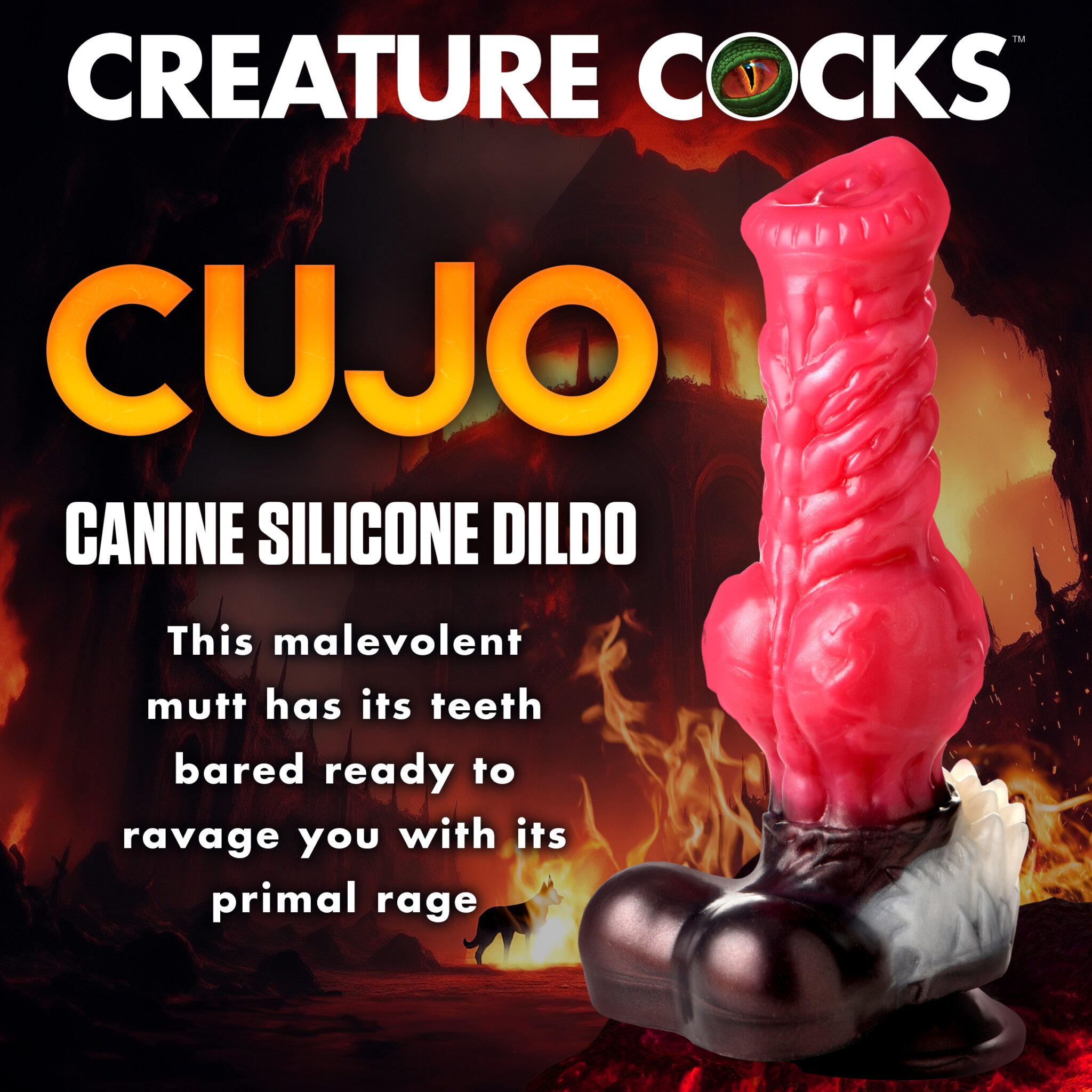 Cujo Canine Silicone Dildo – Extra Large