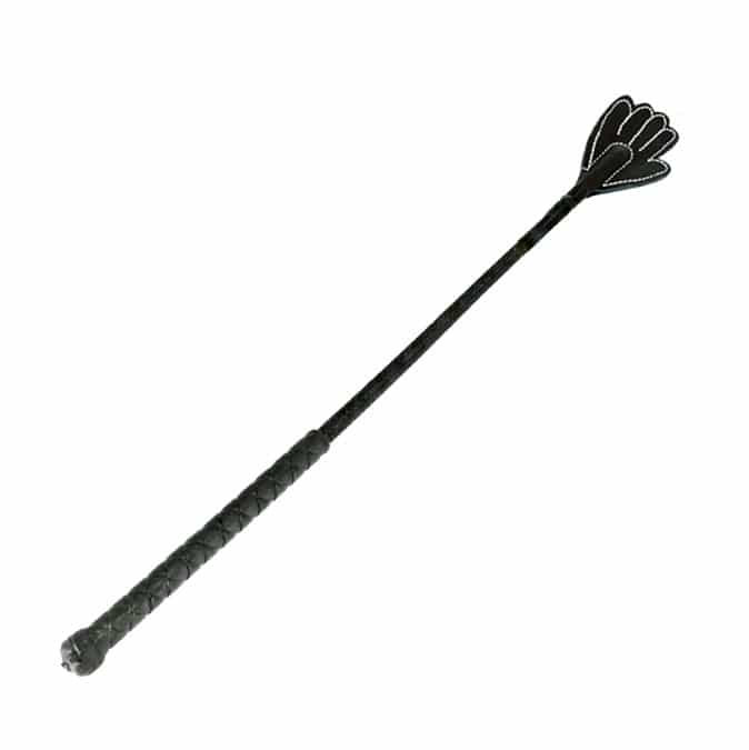 Hand-shaped whip with a long handle